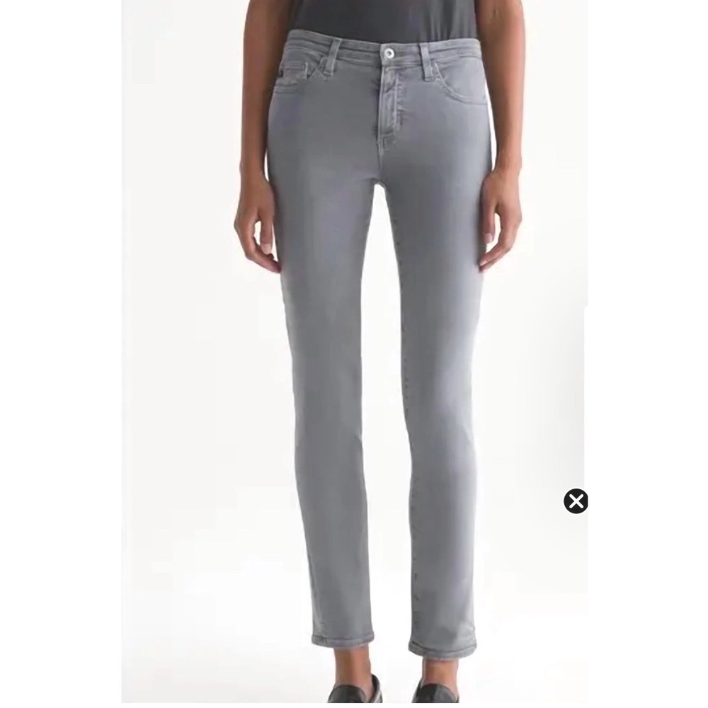 AG Adriano Goldschmied The Prima Mid-Rise Cigarette‎ Jeans Grey Size 26R